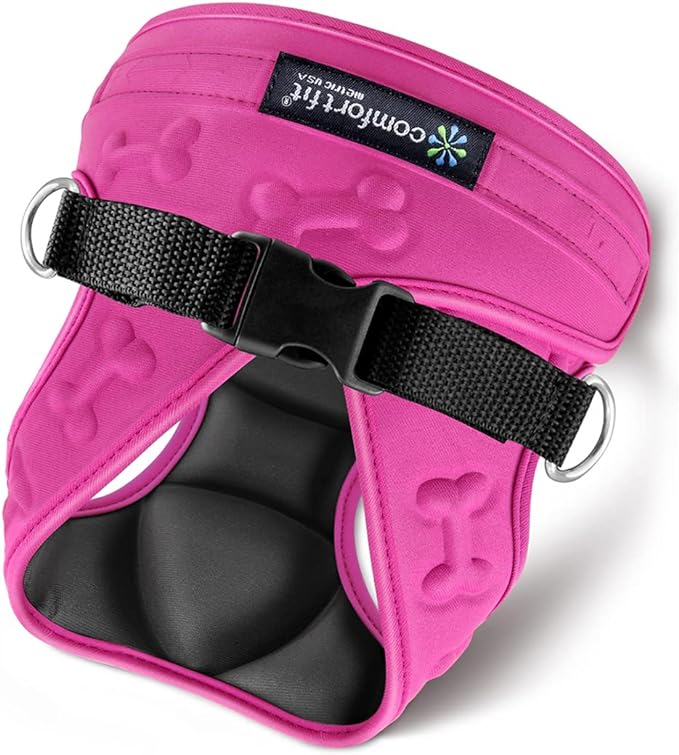 Pink color dog harness