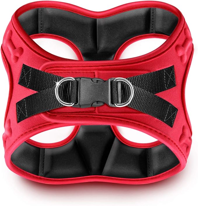 Red color dog harness