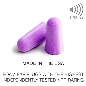 NRR33 feature of ear plugs